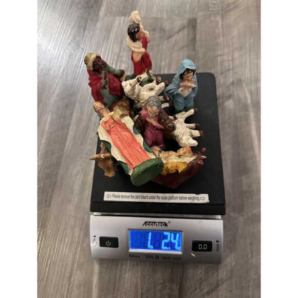 Vintage Christmas NATIVITY PIECES Set Of 10 Figures HAND PAINTED ITALY 1960s - Picture 12 of 16